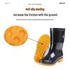 Mid-Tube Rubber Rain Boots
