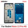 Back Battery Cover Rear Metal Front Housing Middle Frame Bezel Plate Parts For Xiaomi Redmi Note 13 4G 5G Note 13 Pro Plus 5G
