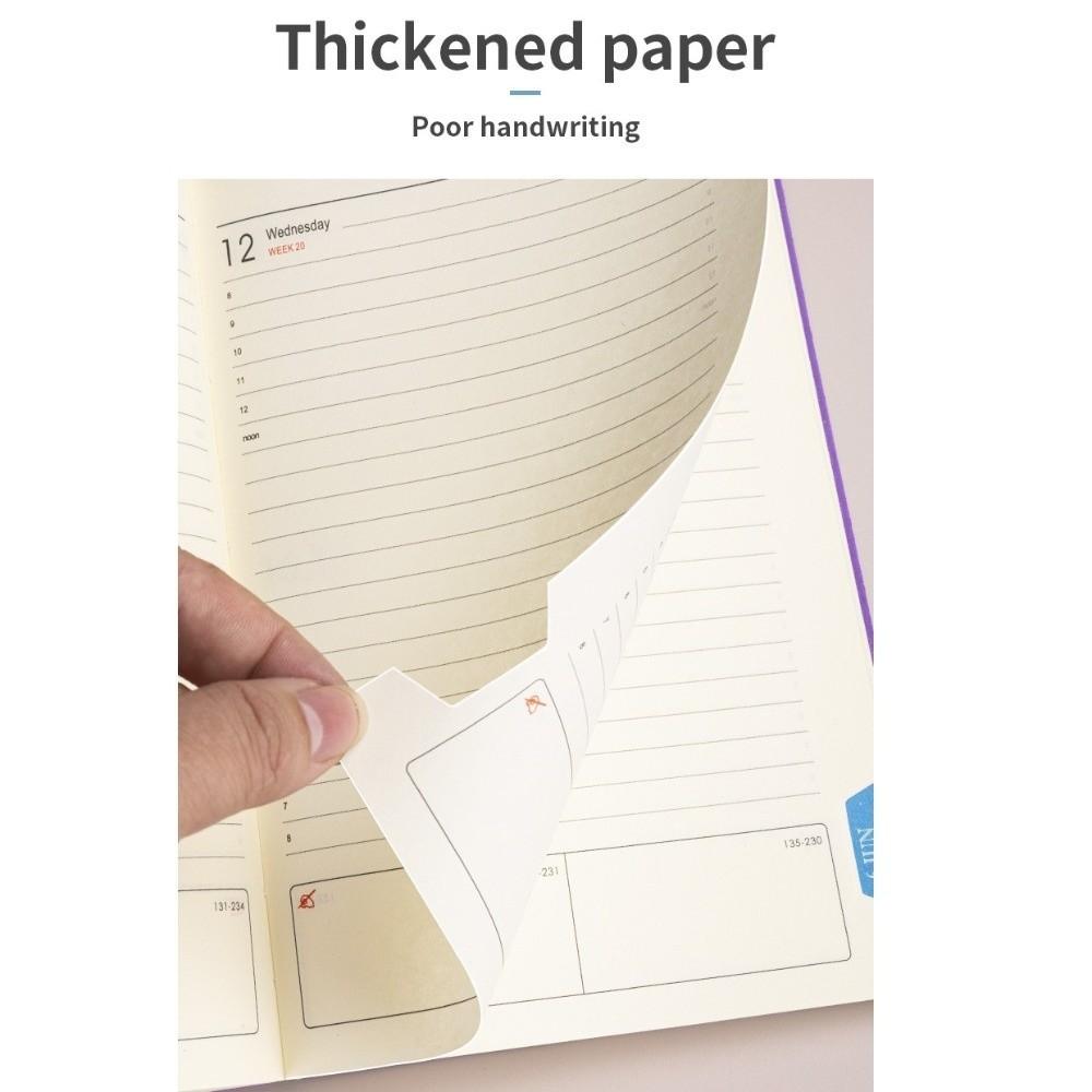 Portable 2027 Daily Planner Notebooks Efficiency Schedule Notebook For School Office Work