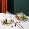 Transparent Serving Tray with Dome Lid Tea Trays Serving Platters Cake Plate  Breakfast
