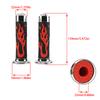 Motorrad Gasgriff Drehgriffe 7/8'' 22MM Lenker Rote Flamme Totenkopf Für Harley Honda Yamaha Suzuki Universal