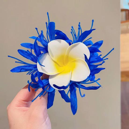 Yousheng Large Artificial Flower Hair Clip Women Non-Slip Side Hair Clamp Decorative Floral Hairpin Vacation Weddings Party Hair Accessories