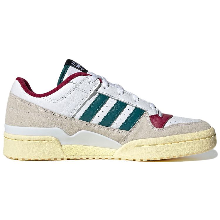 adidas Forum Low CL White Legacy Teal Unisex Sneakers Cloud-White Legacy-Burgundy HQ6874