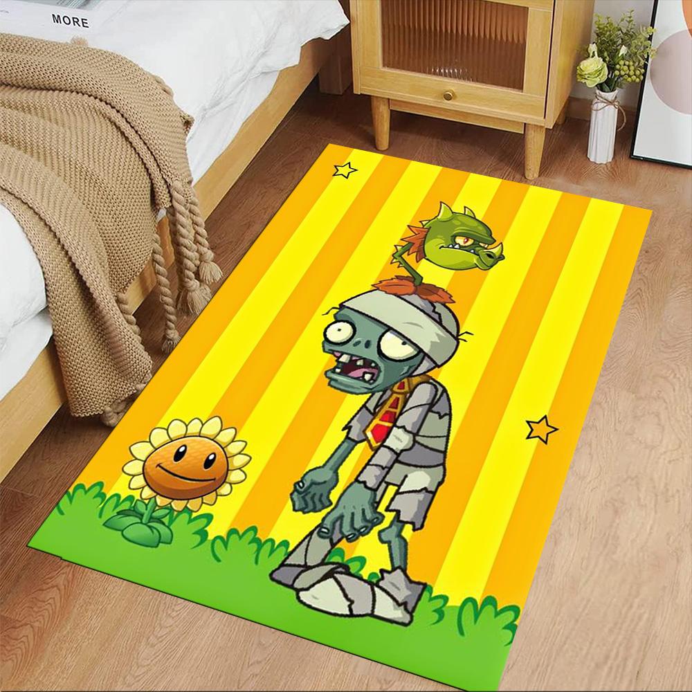 Plants Vs. Zombies Floor Mat Perfect for Decorate room Balcony Foyer Kitchen Anti-slip Rug Office home decor