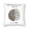 Tree Stump And Human Fingerprint Square Pillowcase Polyester Linen Velvet Creative Zip Decorative Pillow Case Home Cushion Cover