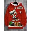 Child Sweatshirt Christmas Hoodie Cartoon Kawaii Santa Claus Print Sweatshirt for Girls Funny Holiday Party Clothes for Children