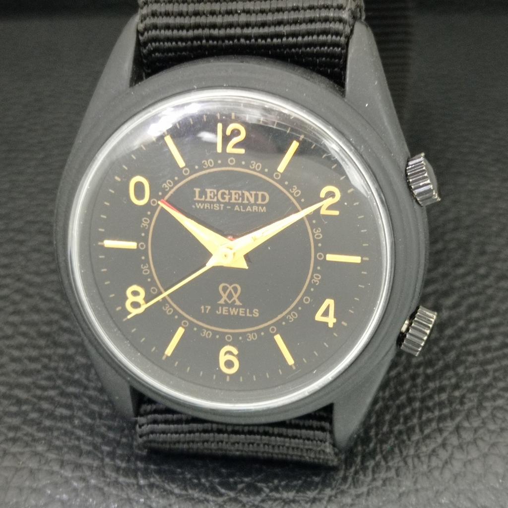 SCHWEIZER VINTAGE LEGEND MANUELLES AUFZUG HERREN ÜBERHOLTE WEckerUHR a707532-1