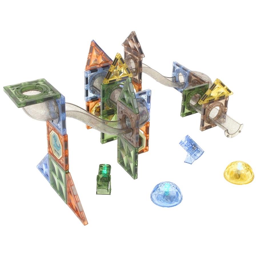 Magnetic Construction Blocks Luminous Ball Track Roller Coaster Set 69 Pcs.