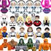 Neuer Film Spiel Bausteine Fantastische Vier Bausteine Anime Cartoon Mini Actionfiguren Köpfe Montage Spielzeug Kinder Geburtstagsgeschenke