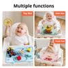 Multi-functional Activity Pad Silicone Baby Placemat with Suction Cup, Toddlers Eating Food Mat Mats Anti-fall Rope, Foldable for Kids Non Slip Table