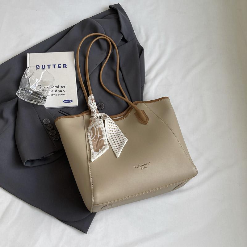 Women's Tote Bag Soft Leather Large Capacity Shoulder Bag