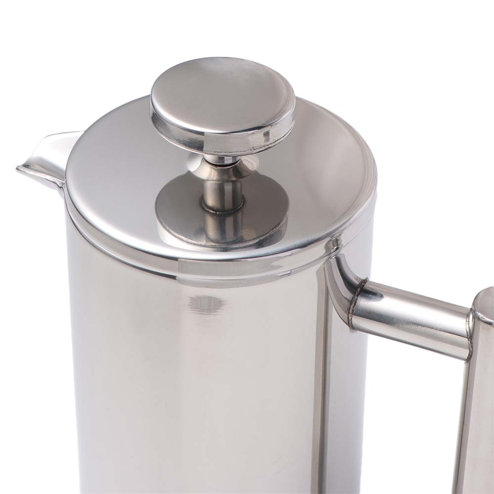 Double Walled French Press Coffee Maker Stainless Steel Coffee Press Filter Pot For Home