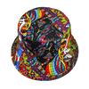 Sombrero de Cubo con Estampado de Moda para Mujeres Hombres Verano Exterior Protector Solar Viaje Playa Sombrero de Pescador Unisex Decorado Panamá Hip Hop Calle