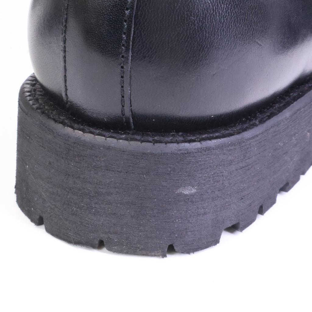 COMMEdesGARCONS HOMME PLUS 25AW xKiDS Love gaiTe PP-K102 Crash Toe Derby shoes 9 blackUsed