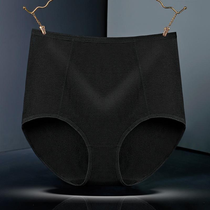 Breathable Pure Cotton Women's High-waisted Underwear Belly Buttocks Women Panties