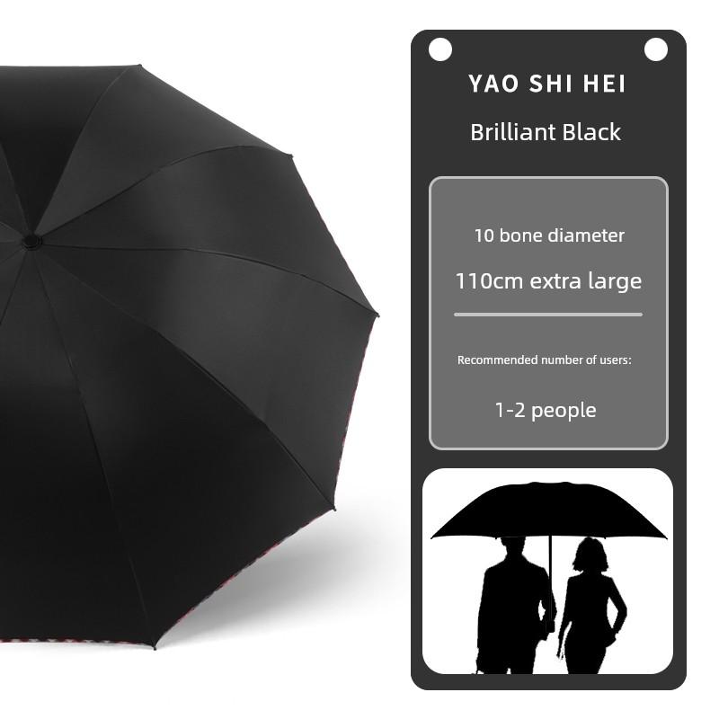 Large Reinforced and Thickened Wind-Resistant Umbrella for Men and Women, Sun Protection Uv Umbrella, Dual-Use for Sun and Rain