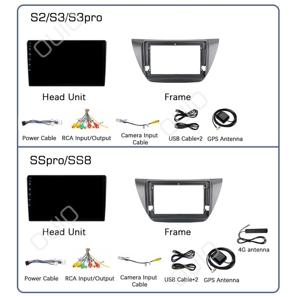 2din Android10 Car Radio Multimedia Player Carplay Auto GPS Navigation DSP BT RDS For Mitsubishi Lancer 9 CS 2000 2001-2009 2010