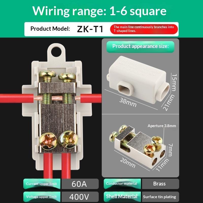 High Power Wire Connector Junction Box Quick Splice Electrical Cable Terminal Block For Home Wiring