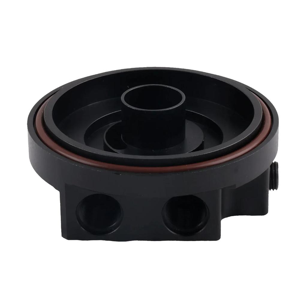 Easy Install Oil Filter Cap With Oil Cooler Fittings for BMW M50 S50 S52 S54 E36 E46 Aluminum Replacement 11421711075