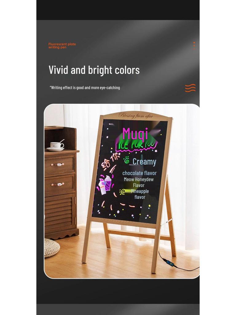 LED Fluorescencyjne Markery do Tablic - Na Bazie Wody, Wielokolorowe, Świecące Narzędzia do Pisania
