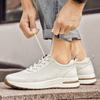 Mode Andningsbara Löparskor Herr Äkta Läder Sneakers Lätta Promenad Casual Vandringsskor för Män Mode Promenadskor