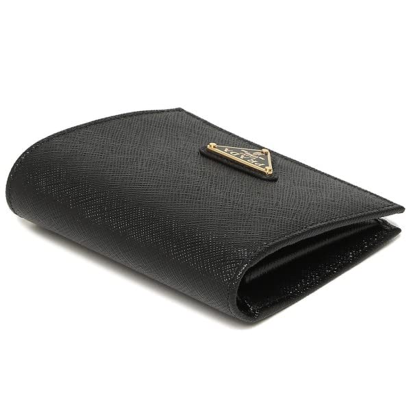 Prada Women's Folding Wallet 1MV204 QHH 002 Black [Parallel Import]