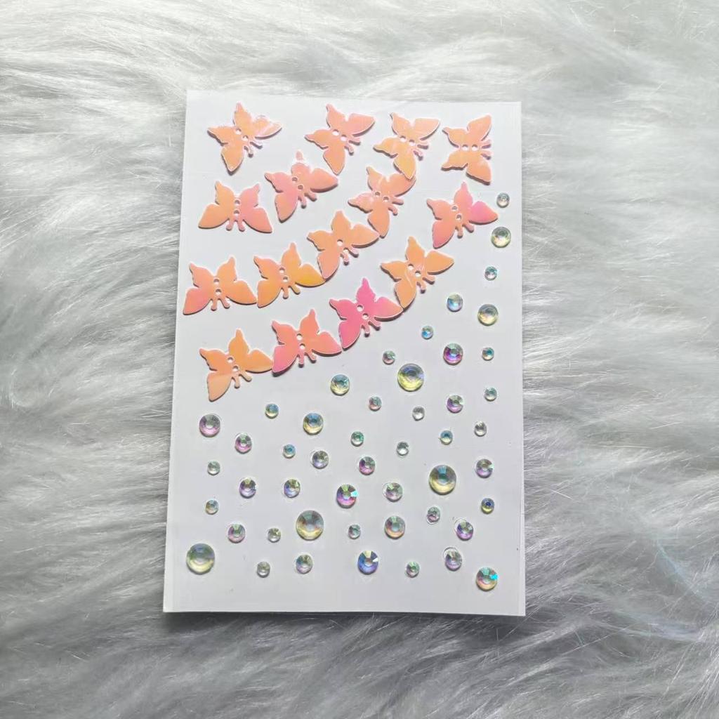 Fairy Face Makeup Stickers for Kids: Pearl, Rhinestone, Butterfly & Diamond Eye Accents