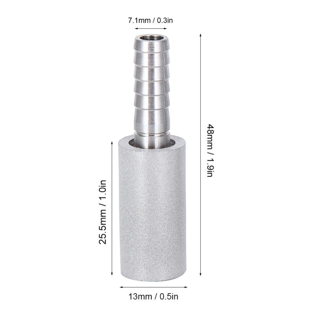 2pcs Stainless Steel Carbonating Stone 1/4 Inch Barb Brewing Accessories  Home Brewing