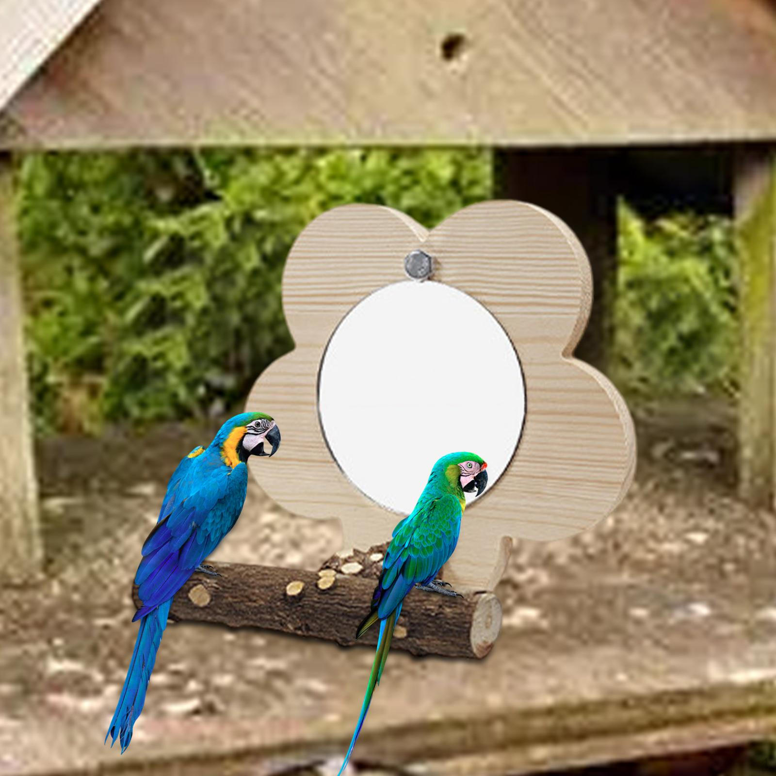 

Птица Зеркало Попугай Лазающая Игрушка Лазающая Стоячая Игра Интерактивные Игрушки для коричневый