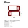 2Pcs For Ford Mustang 2009-13 Red Carbon Fiber Door Handle Bowl Sticker Cover