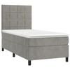 VidaXL Slat Bed Base with Mattress and LED, Upholstered Bed, Single Bed, Adult Bed for Interior Bedroom, 3136095
