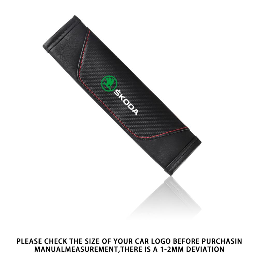 Car Seat Belt Cover Auto Cushion Safety Belts Shoulder Protection For Skoda Octavia MK2 MK3 2 3 A7 Fabia Karoq Kodiaq VII Rapid