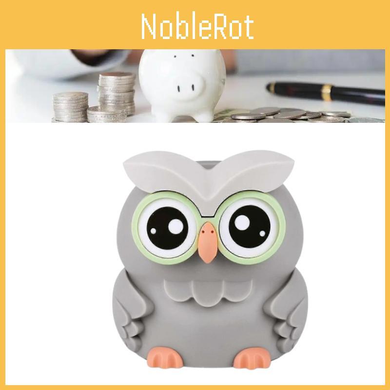Electronic Owl Counting Piggy Bank Cute Animal Shape Automatic Saving Gifts Pot
