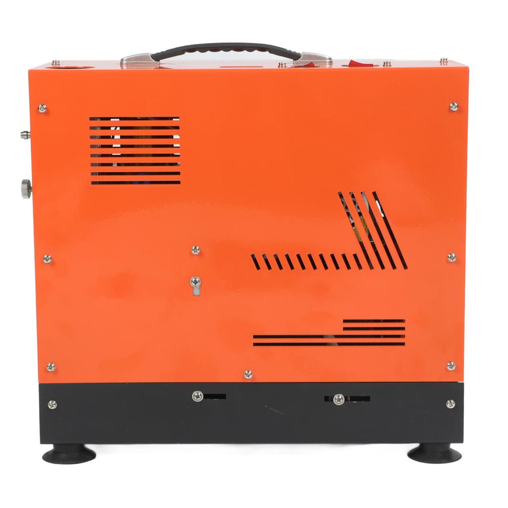Portable Air Compressor 100‑300bar 1500‑4500psi Automatic Stop Double Cylinder PCP Air Compressor 1.5‑1.8cfm US Plug