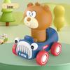 Cross-border Cartoon Animal Toy Car: Rotatable Head, Inertia-Powered, Drop-Resistant for Kids