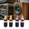 Copper Speaker Connectors Female Terminals for Home Theater Male Bananas Plugs High Conductivity