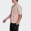 adidas T Shirts Unisex Pink Crew Neck Moderate Straight Fit HU0121