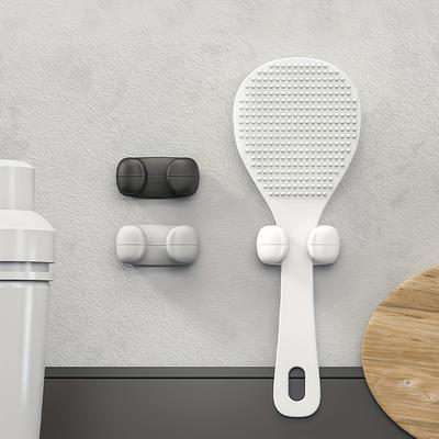 1PC Rice Cooker Accessories, Rice Spoon Holder Holder, Rice Spoon Holder, Kitchen Shelf, New Rice Spoon Storage Hook Clip