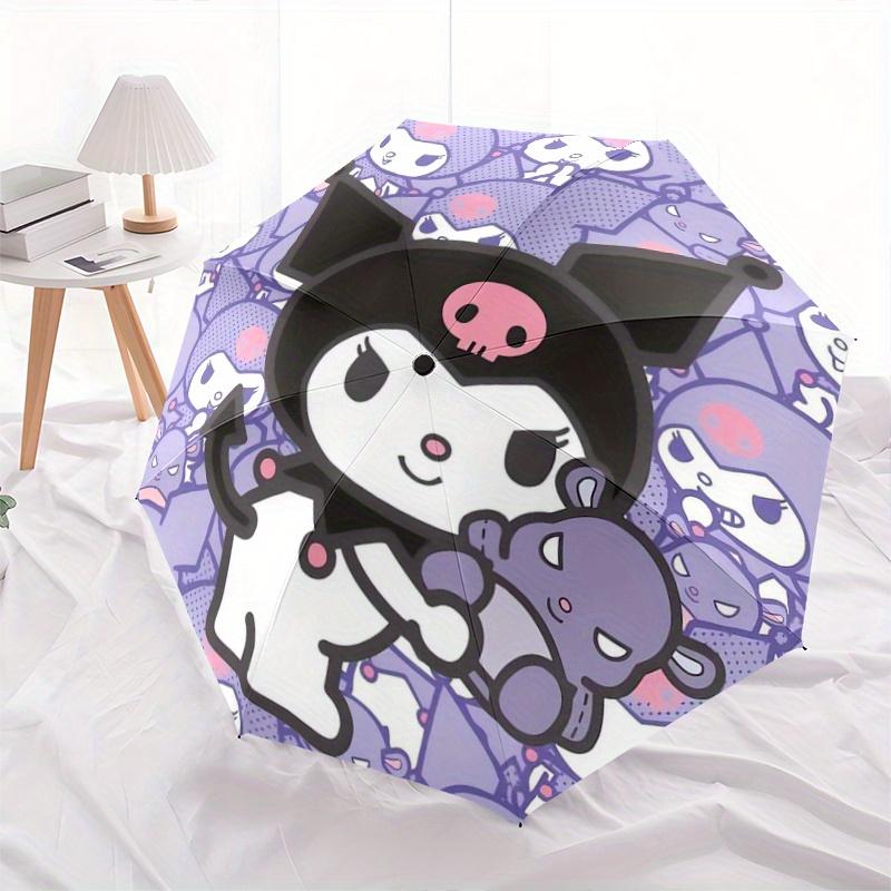 

1pc Kuromi Automatic Opening and Closing Umbrella, Lightweight 3-Fold, With Cute Cartoon Characters, Suitable for Home, Outdoor and Daily Use, Lively