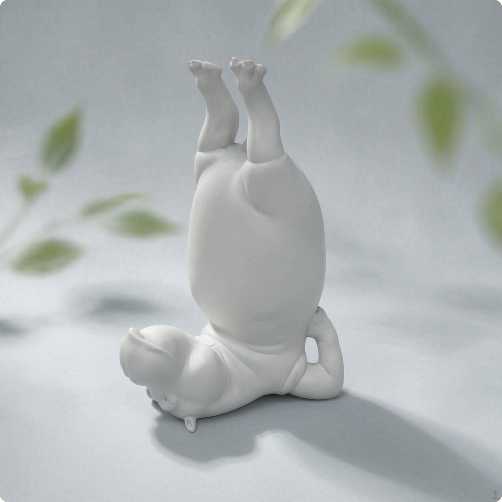 Resin Hippo Statue Smooth Hippopotamus Figurine Decorative Matte Ornament for Living Room, Gym