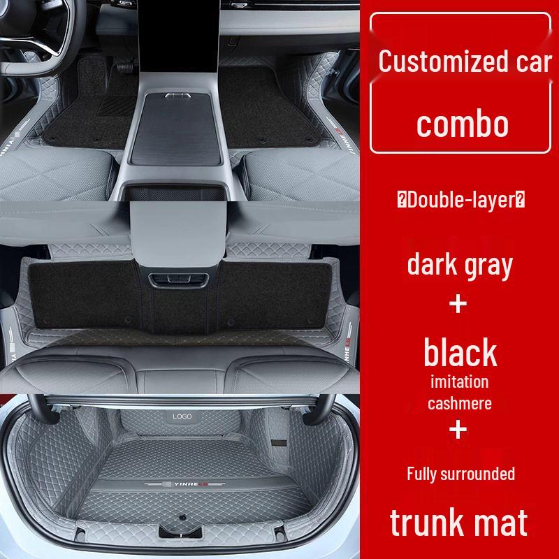 Compatible Galaxy L6 Double Layer Floor Mats & Bumper for 23-25 Models - Car Interior Accessories