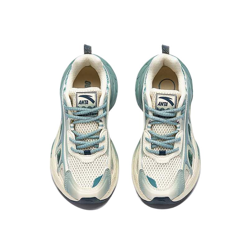 Anta Fuyao LT Textile, Synthetic Leather Cushioning, Wear Resistant Low Top Casual Shoes Women's 122528857R-2