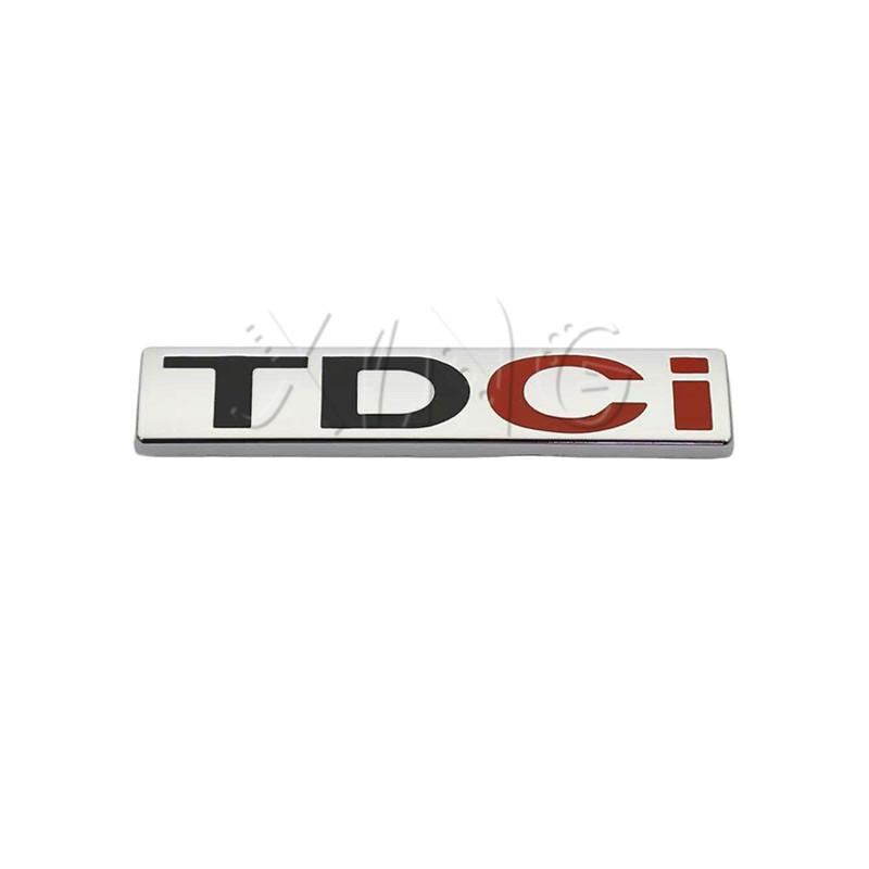 AAANN1 3D Metal TDCI Emblem for Ford Fiesta Kuga Mondeo Focus MK2 MK3 - Chrome Black Car Trunk Fender Badge Sticker