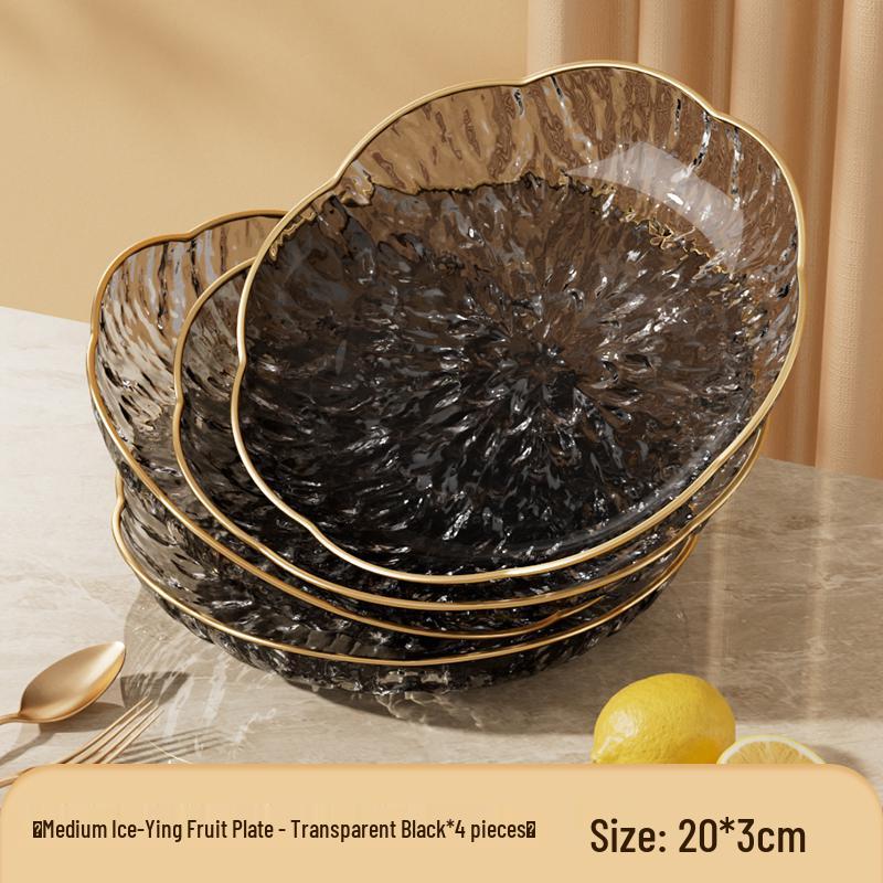 Modern Luxury Fruit and Snack Display Plate for Living Room