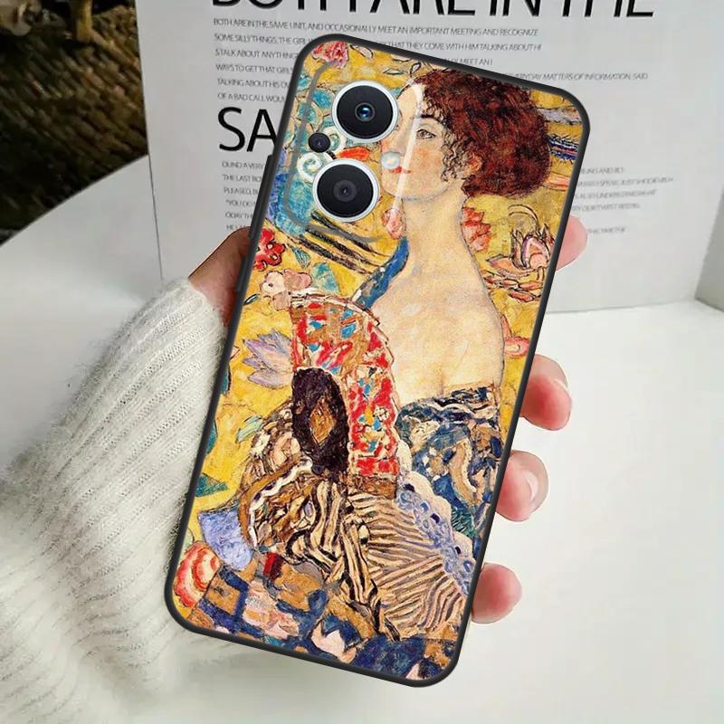 The Kiss Gustav Klimt Painting Phone Case For OPPO Reno 8 7 Lite 8T 11 12 13 14 14F 10 Pro OPPO Find X8 X6 X5 X9 Pro Cover