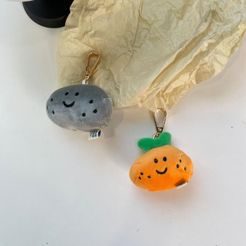 No Thoughts, No Thoughts, No Thoughts, Stone Doll Key Ring Key Holder Key Ring White Charm Charm