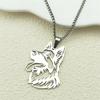 Sweet French Bulldog Chain For Women Men Stainless Steel Silver Color Animal Puppy Pug Dog Lovely Pendant Necklace Jewelry