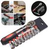 12PCS set of automotive repair tools, 1/2 large flying ratchet wrench, quick socket wrench set with ratchet installed tool