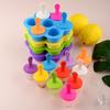 7Hole DIY Ice Cream Stick Silicone Mold Baby Fruit Milkshake Ice Cream Ball Maker Popsicle Mold Home Kitchen Accessories Tools