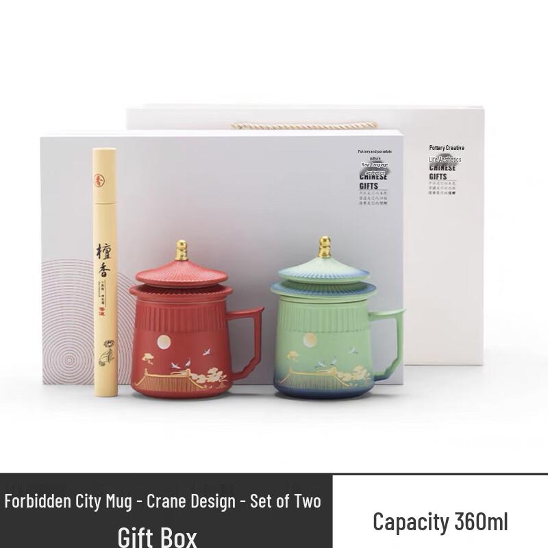 Gugong Cultural Ceramic Tea Mug Gift Set Gift Box Set